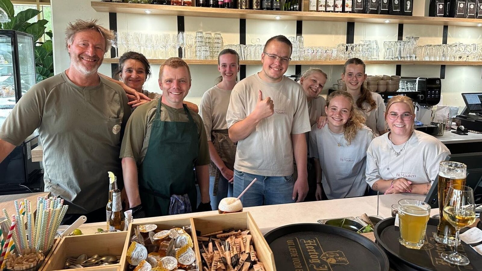 Het team van Grandcafé Bij Maaten in Ede