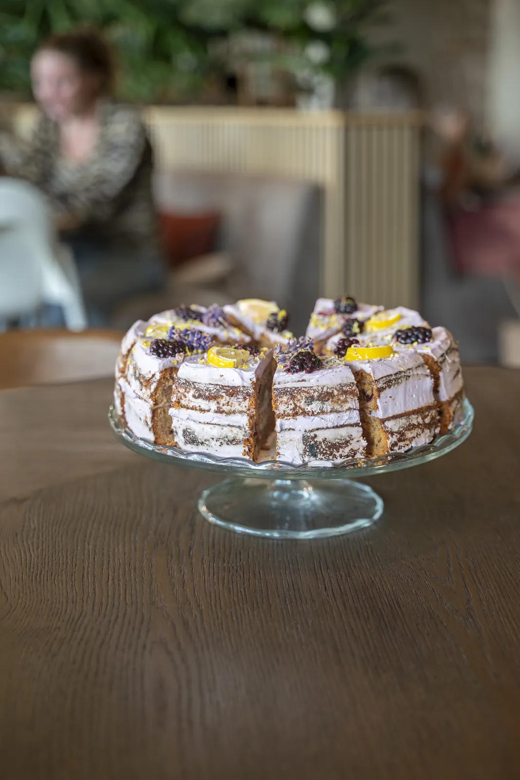Taart in het grandcafé van Bij Maaten in Ede